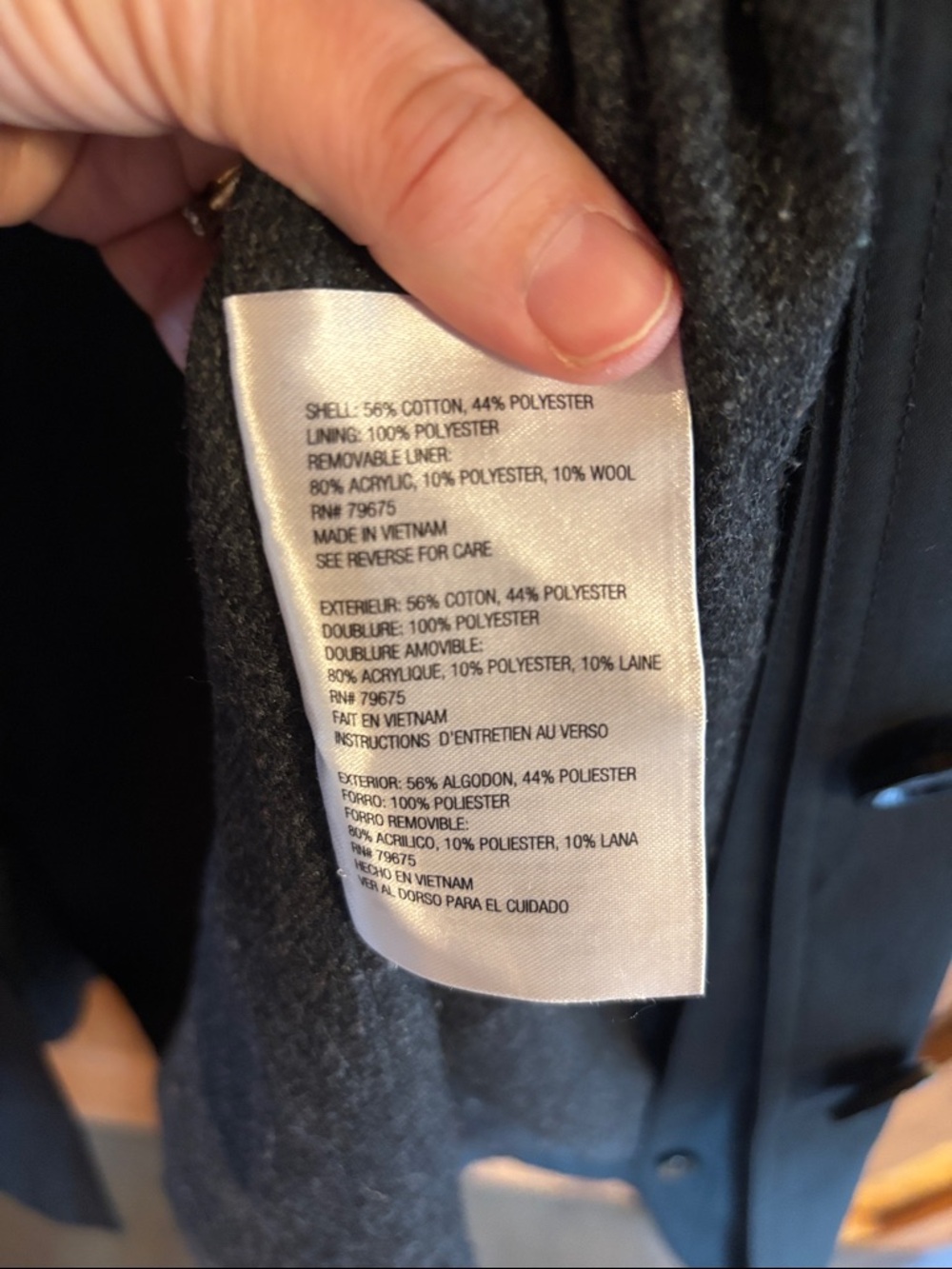 Michael Kors Black Jacket with Cream Label - Picture 6 of 7